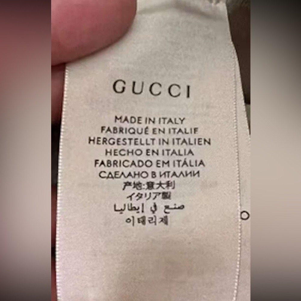 Gucci Denim GG Monogram Bucket Hat  Wide Large Brim Navy Blue Jacquard Beach - Picture 14 of 16